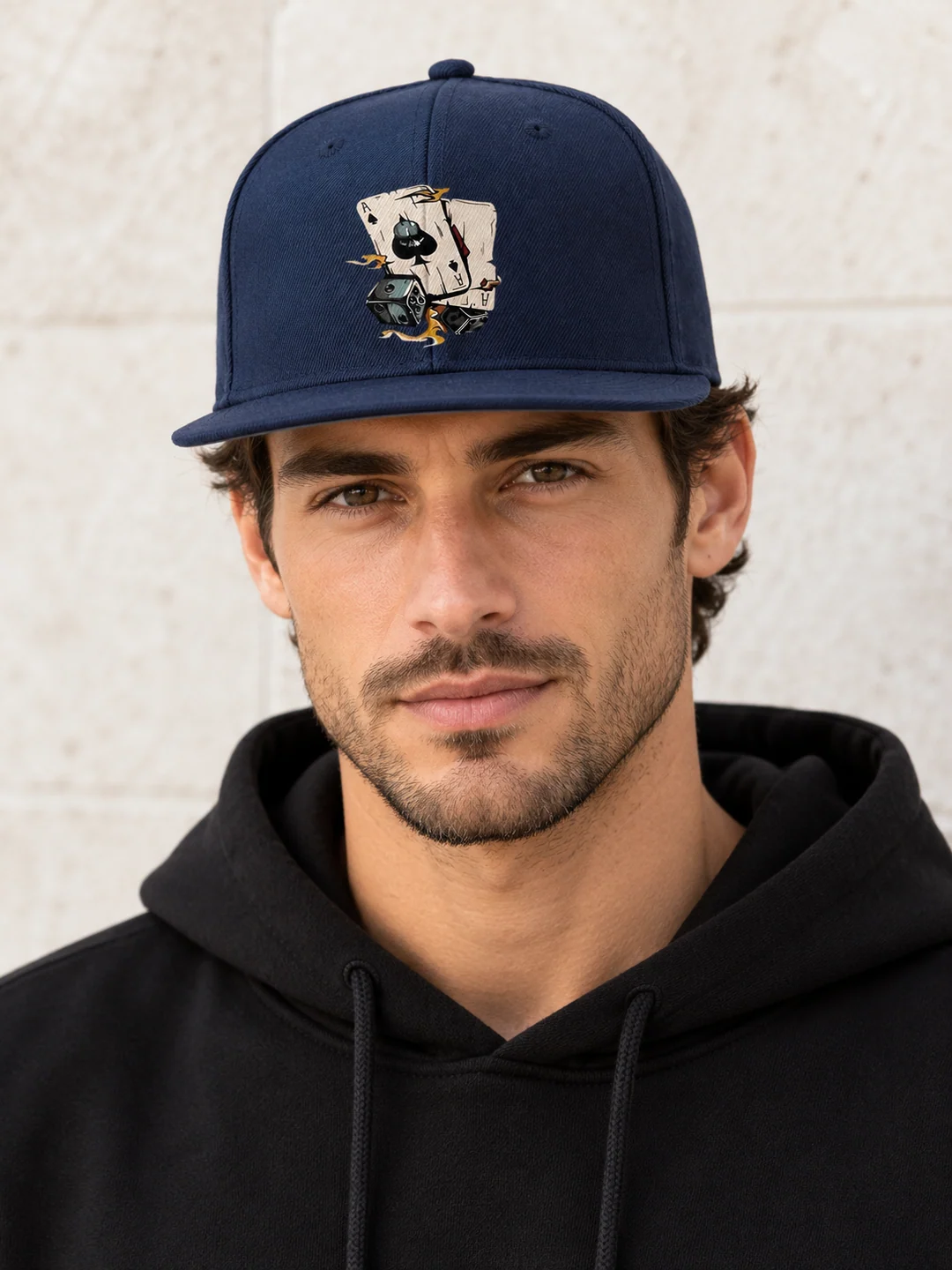 Brim Baseball Cap collection featuring Ace of Spades Dice Mens Snapback Cap Poker Gift